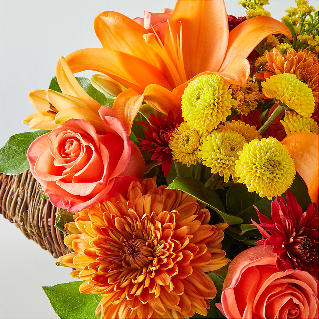 Bouquet of Blessings Cornucopia – HELEN'S FLORIST AND GARDEN CENTER, Whitehouse Station NJ