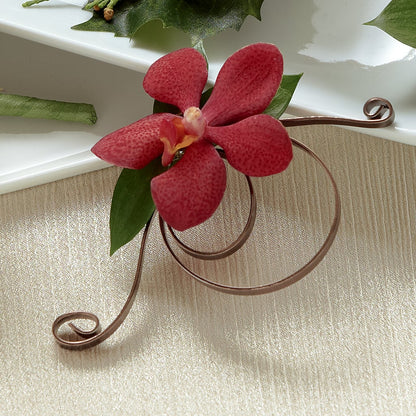 Red Mokara Boutonniere – HELEN'S FLORIST AND GARDEN CENTER, Whitehouse Station NJ